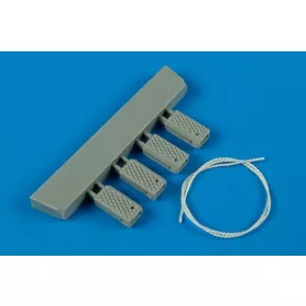   Wheelliant Universal Navy Wheel Chock w. Nylon Rope – dioráma kellék makett