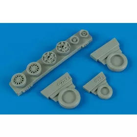   F-16C/CJ (block 50/52) weighted wheels - terhelt futóműkerekek, Kinetic és Tamiya makettekhez