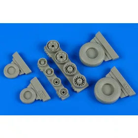   F-14A Tomcat weighted wheels f. HobbyBos - terhelt futóműkerekek, Hobby Boss maketthez