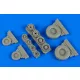 F-14A Tomcat weighted wheels f. HobbyBos - terhelt futóműkerekek, Hobby Boss maketthez