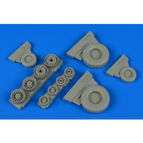   F-14A Tomcat weighted wheels f.Tamiya - terhelt futóműkerekek