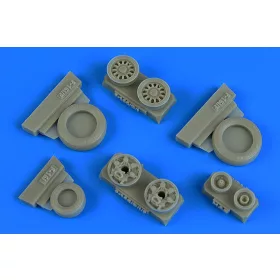   F-16I Sufa weighted wheels (GY production, for Hasegawa) - GY kivitelű terhelt futóműkerekek