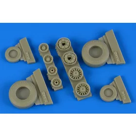   F-14B/D Tomcat weighted wheels f.Tamiya - terhelt futóműkerekek