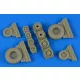 F-14B/D Tomcat weighted wheels f.Tamiya - terhelt futóműkerekek