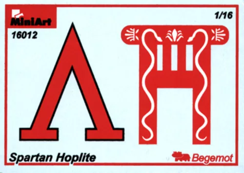 MiniArt Spartan Hoplite. V CENTURY B.C. – 1:16 figura makett