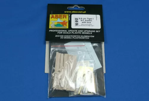 Aber Models 8,8cm Tiger I A/T Ammo with box - 8,8 cm-es Tiger I A/T lőszerkészlet