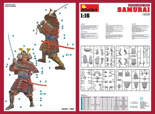 MiniArt Samurai – 1:16 figura makett