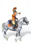 MiniArt Trumpeter. 2nd Westphalian Cuirassiers Regiment – 1:16 figura makett
