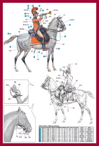 MiniArt Trumpeter. 2nd Westphalian Cuirassiers Regiment – 1:16 figura makett