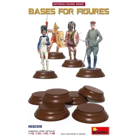   MiniArt Bases for Figures 6 pc – 1:16 / 1:32 / 1:35 / 1:48 dioráma-kiegészítő