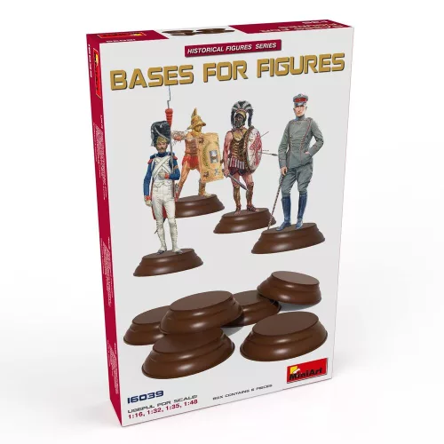 MiniArt Bases for Figures 6 pc – 1:16 / 1:32 / 1:35 / 1:48 dioráma-kiegészítő