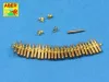 Aber Models .50 cal. Amuunition with box set for M2 MG - M2 géppuskához való .50 cal lőszer és lőszeres láda