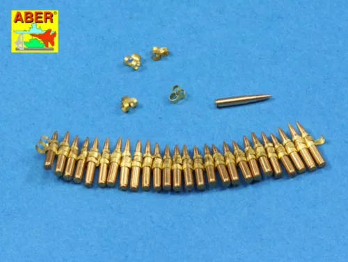 Aber Models .50 cal. Amuunition with box set for M2 MG - M2 géppuskához való .50 cal lőszer és lőszeres láda