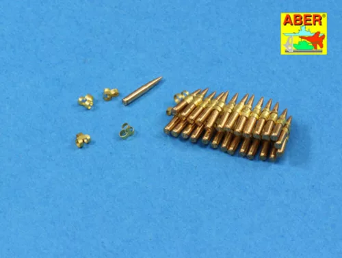 Aber Models .50 cal. Amuunition with box set for M2 MG - M2 géppuskához való .50 cal lőszer és lőszeres láda