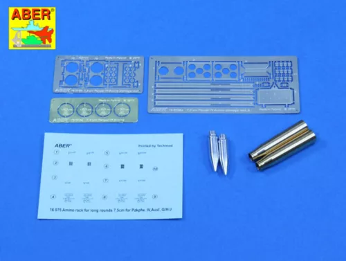 Aber Models Ammo stowage rack type A for long rounds - A típusú lőszertároló keret hosszú lőszerekhez