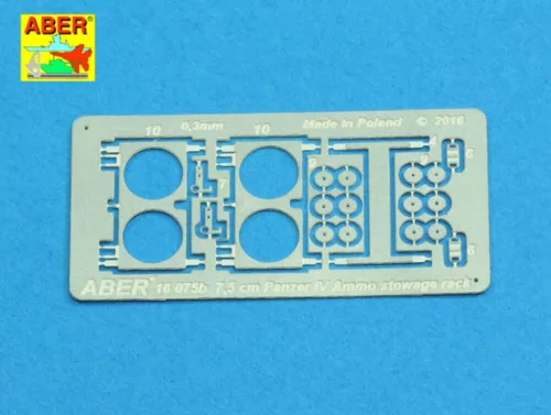 Aber Models Ammo stowage rack type B for long rounds - B típusú lőszertároló keret hosszú lőszerekhez