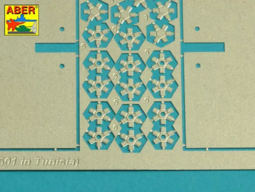 Aber Models Tiger I, E Tunisia 501 abt.- Exhaust Covers - Tiger I, E Tunisia 501 abt.- kipufogóvédő burkolatok