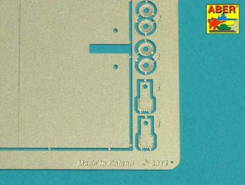 Aber Models Tiger I, E Tunisia 501 abt.- Exhaust Covers - Tiger I, E Tunisia 501 abt.- kipufogóvédő burkolatok