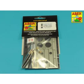   Aber Models Tiger I, E Tunisia 501 abt.- Air filter covers - légszűrő-burkolatok