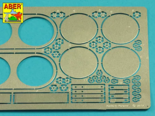 Aber Models Tiger I, E Tunisia 501 abt.- Air filter covers - légszűrő-burkolatok