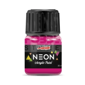 Pentart Neon akrilfesték – pink 30 ml