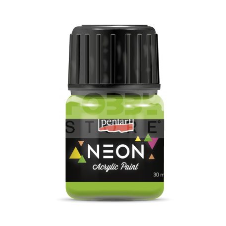 Pentart Neon zöld színű akril bázisú hobbi festék 30 ml