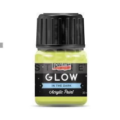   Pentart GLOW sötétben világító limezöld színű akril bázisú hobbi festék 30 ml