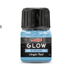   Pentart GLOW sötétben világító kék színű akril bázisú hobbi festék 30 ml