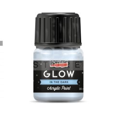   Pentart GLOW sötétben világító kékesfehér színű akril bázisú hobbi festék 30 ml