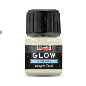   Pentart GLOW sötétben világító akrilfesték – zöldesfehér 30 ml