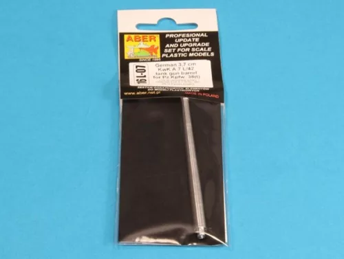 Aber Models German 3,7 cm KwK A 7 L/42 tank gun barrel for Pz.Kpfw.(38) - német 3,7 cm-es KwK A 7 L/42 harckocsi-lövegcső – Pz.Kpfw. 38 maketthez