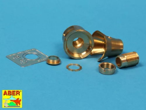 Aber Models Early muzzle brake used on German 8,8zm barrel Tiger I-early and Tiger II - korai – korai csőszájfék