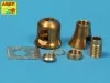 Aber Models Early muzzle brake used on German 8,8zm barrel Tiger I-early and Tiger II - korai – korai csőszájfék