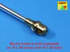 Aber Models 88 mm barrel for Tiger B Serien-Turm - Tiger II sorozatgyártású torony – 88 mm-es lövegcső