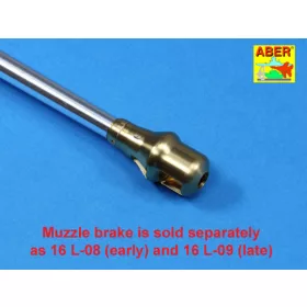   Aber Models 88 mm barrel for Tiger B Serien-Turm - Tiger II sorozatgyártású torony – 88 mm-es lövegcső