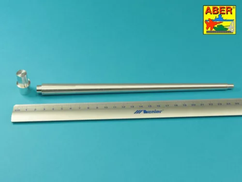Aber Models King Tiger Porsche-torony – 88 mm-es KwK 43/3 L/71 (egyrészes) lövegcső – csőszájfék nélkül