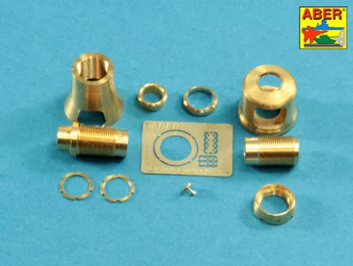 Aber Models Muzzle brake for German 7,5cm barrel used on Sd.Kfz. 171 Panther, Ausf. G - csőszájfék német 7,5 cm-es lövegcsőhöz – Sd.Kfz. 171 Panther Ausf. G maketthez