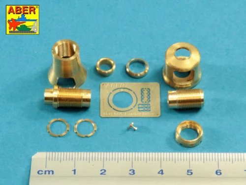 Aber Models Muzzle brake for German 7,5cm barrel used on Sd.Kfz. 171 Panther, Ausf. G - csőszájfék német 7,5 cm-es lövegcsőhöz – Sd.Kfz. 171 Panther Ausf. G maketthez