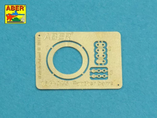 Aber Models Muzzle brake for German 7,5cm barrel used on Sd.Kfz. 171 Panther, Ausf. G - csőszájfék német 7,5 cm-es lövegcsőhöz – Sd.Kfz. 171 Panther Ausf. G maketthez