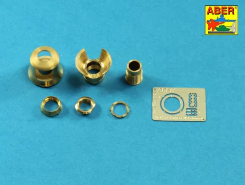 Aber Models Early muzzle brake for 7,5cm barrel Pz. IV, Ausf. G - 7,5 cm-es lövegcső Pz. IV, Ausf. G – korai csőszájfék