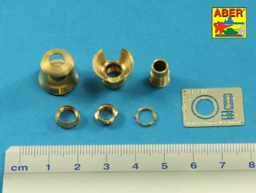 Aber Models Early muzzle brake for 7,5cm barrel Pz. IV, Ausf. G - 7,5 cm-es lövegcső Pz. IV, Ausf. G – korai csőszájfék