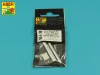Aber Models Gun barrel for 37 mm M6 gun used on US M3 & M5 tanks - 37 mm-es M6 lövegcső – amerikai M3 és M5 harckocsikhoz
