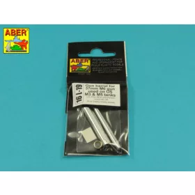   Aber Models Gun barrel for 37 mm M6 gun used on US M3 & M5 tanks - 37 mm-es M6 lövegcső – amerikai M3 és M5 harckocsikhoz