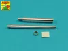 Aber Models Gun barrel for 37 mm M6 gun used on US M3 & M5 tanks - 37 mm-es M6 lövegcső – amerikai M3 és M5 harckocsikhoz
