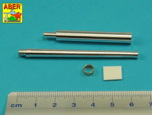 Aber Models Gun barrel for 37 mm M6 gun used on US M3 & M5 tanks - 37 mm-es M6 lövegcső – amerikai M3 és M5 harckocsikhoz