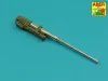 Aber Models Gun barrel for 37 mm M6 gun used on US M3 & M5 tanks - 37 mm-es M6 lövegcső – amerikai M3 és M5 harckocsikhoz