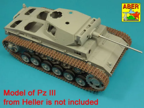 Aber Models German barrel 50mm KwK 39 L/60 forPz.Kpfw.IIIAusf.J (late), L, M - német 50 mm-es KwK 39 L/60 lövegcső – késői Pz.Kpfw. III Ausf. J, valamint L és M változatokhoz