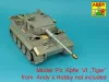 Aber Models Barrel 8,8 cm KwK 36/56 to Tiger I early (Andy's Hobby/Takom) - lövegcső 8,8 cm-es KwK 36/56 – Tiger I korai (Andy's Hobby/Takom)