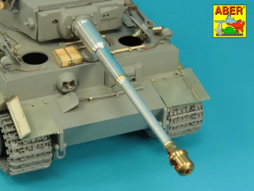 Aber Models Barrel 8,8 cm KwK 36/56 to Tiger I early (Andy's Hobby/Takom) - lövegcső 8,8 cm-es KwK 36/56 – Tiger I korai (Andy's Hobby/Takom)