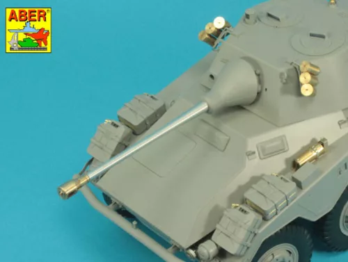 Aber Models German 5cm KwK39 Barrel for Sd.Kfz.234/2 PUMA (Das Werk model) - Sd.Kfz.234/2 PUMA (Das Werk változat) – német 5 cm-es KwK39 lövegcső